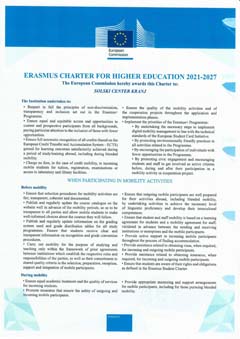 Erasmus Charter fo HE 2021 2027 SC KRANJ